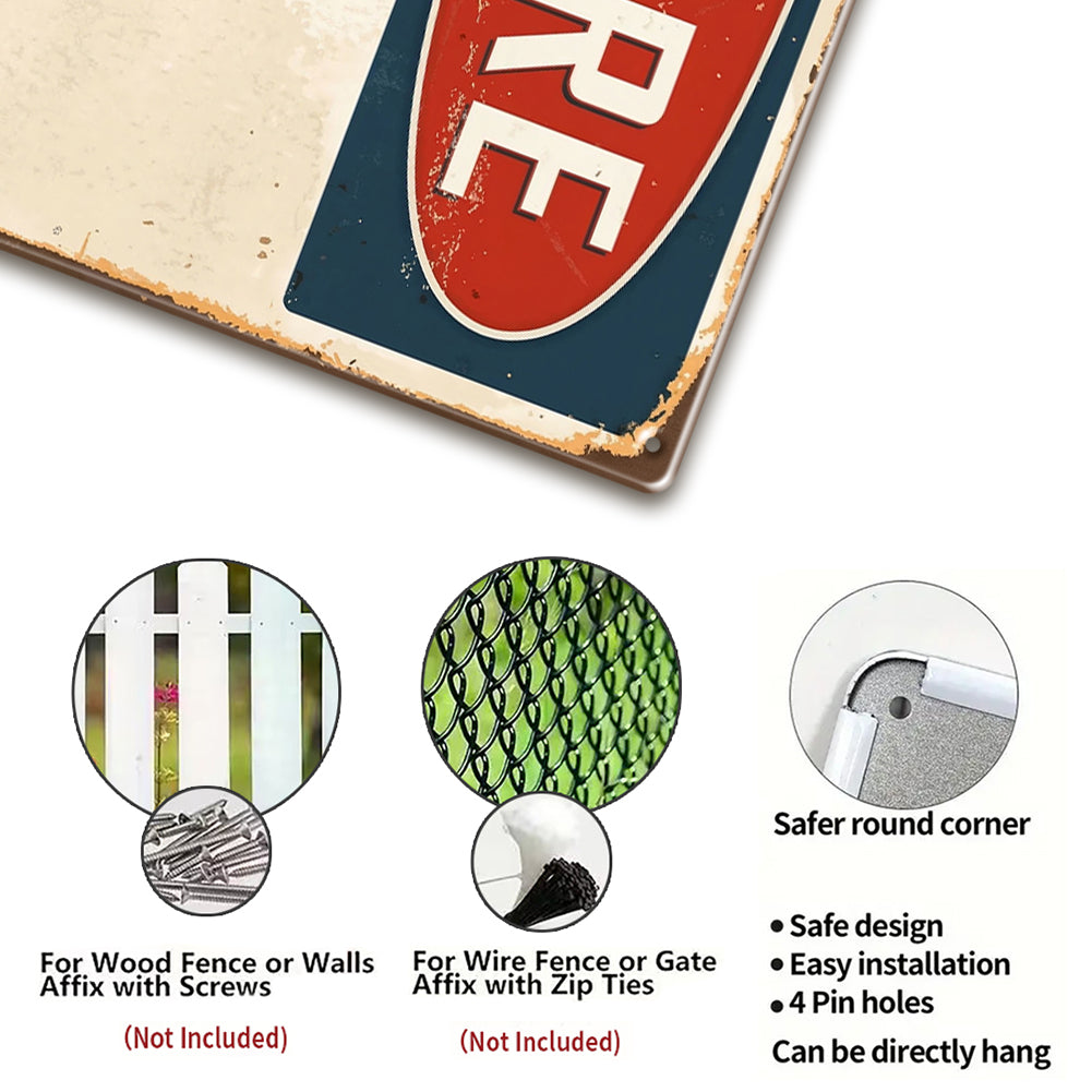 Custom “Beware of Your Name” Metal Sign