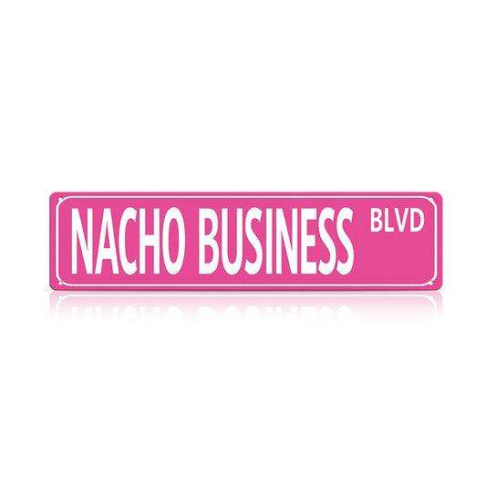 Funny Spanglish Vintage Wall Decor - Nacho Business.blvd