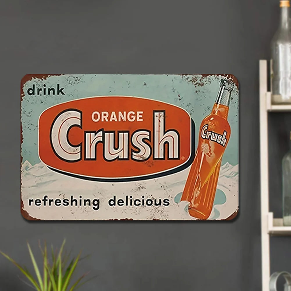 Vintage Orange Crush Soda "Refreshing Delicious"