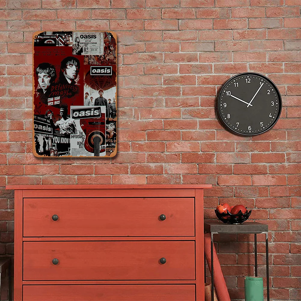 Oasis Rock Music History Collage