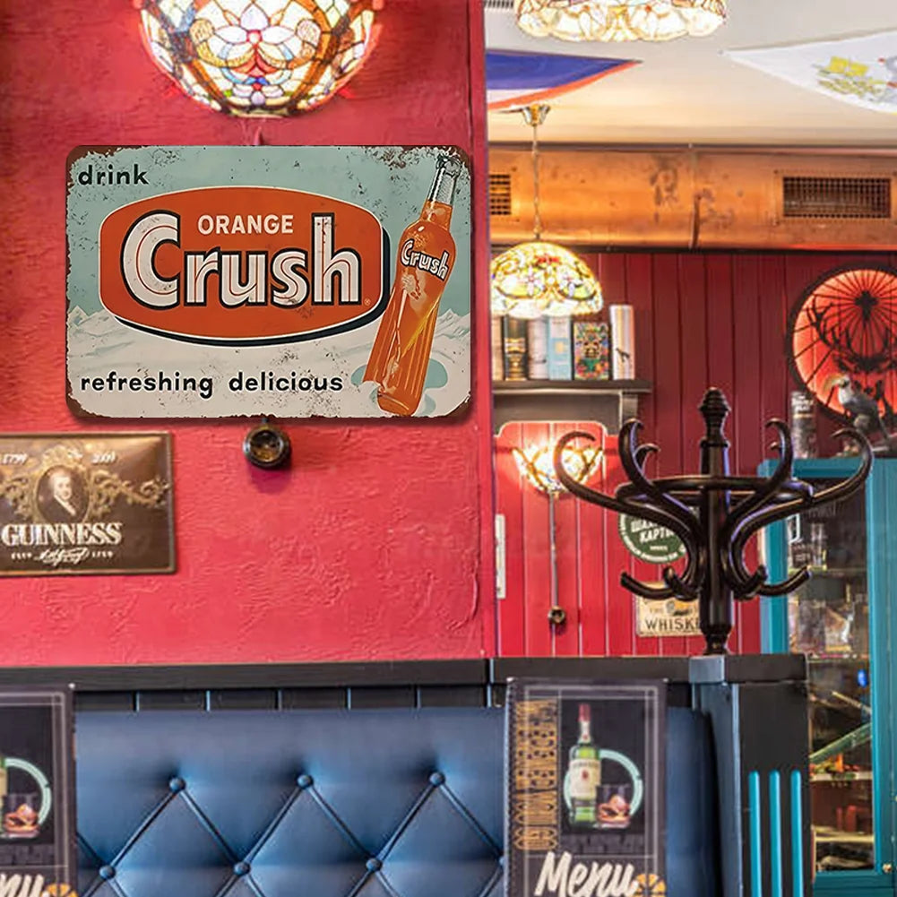 Vintage Orange Crush Soda "Refreshing Delicious"