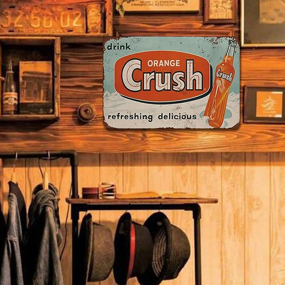 Vintage Orange Crush Soda "Refreshing Delicious"