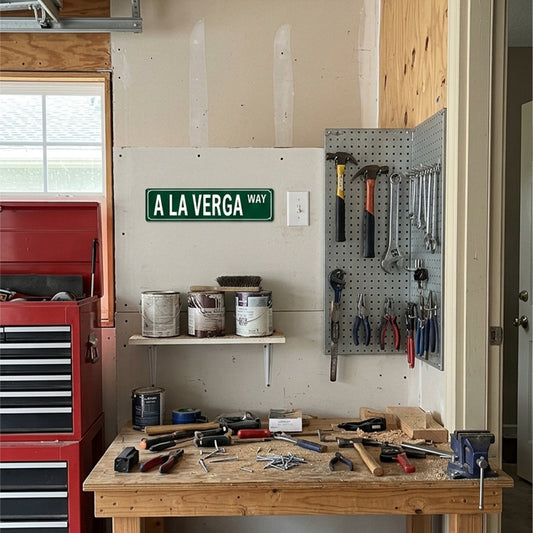 Funny Spanglish Vintage Wall Decor - A LA VERGA.way