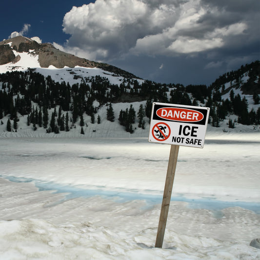 Danger "ICE" Not Safe Classic Industrial Warning Style