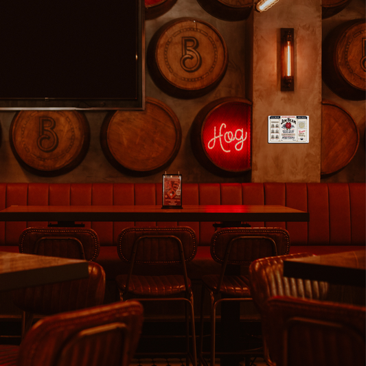 Jim Beam Kentucky Straight Bourbon Vintage Metal Sign