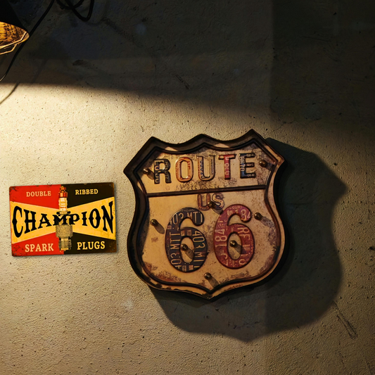 Champion Spark Plugs Vintage Tin Sign – Garage Decor