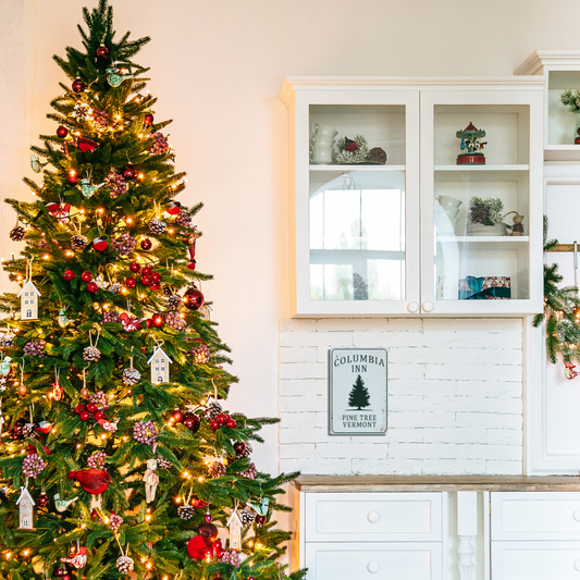 "Columbia Inn Pine Tree Vermont" White Christmas