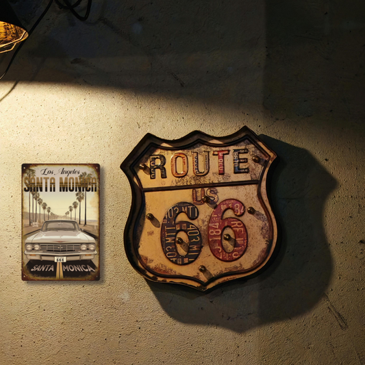 Vintage Santa Monica Route 66 & Classic Car