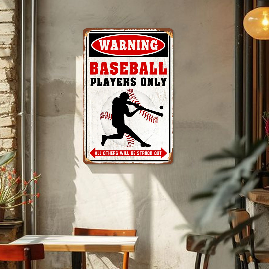 Warning Baseball Players Only