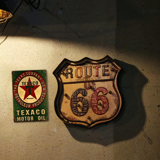 Texaco Motor Oil Star – Vintage Garage Tin Sign