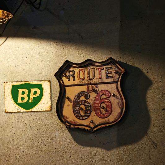 BP Vintage Logo Tin Sign – Retro Garage Wall Decor