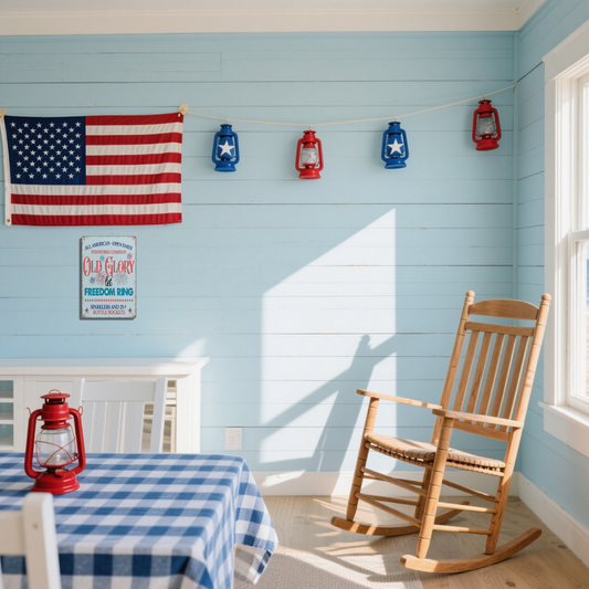 Old Glory Let Freedom Ring Vintage Fireworks