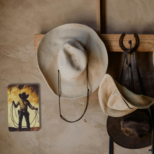 Lone Cowboy Silhouette