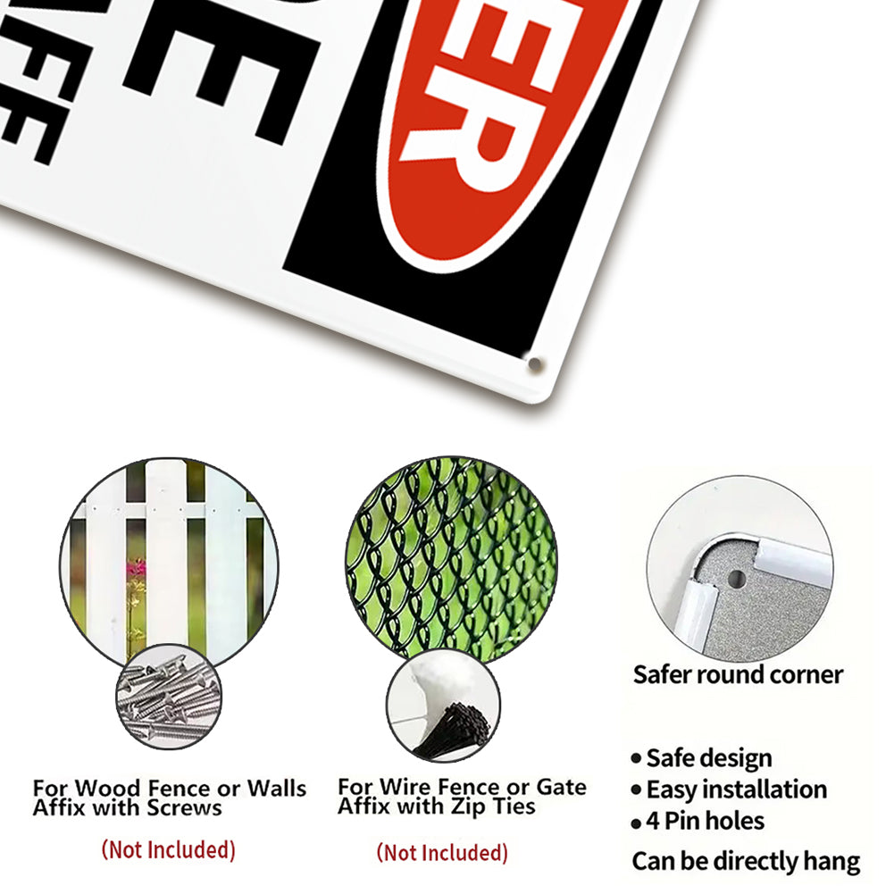 Danger "ICE" Not Safe Classic Industrial Warning Style