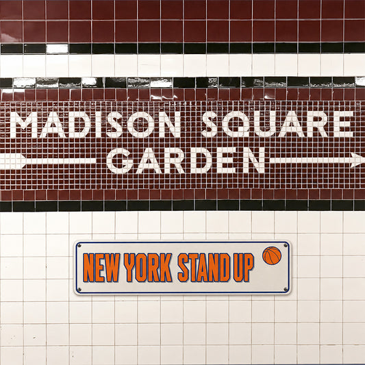 New York Stand Up Metal Sign – 27 Years Later NBA Finals Fan Wall Decor