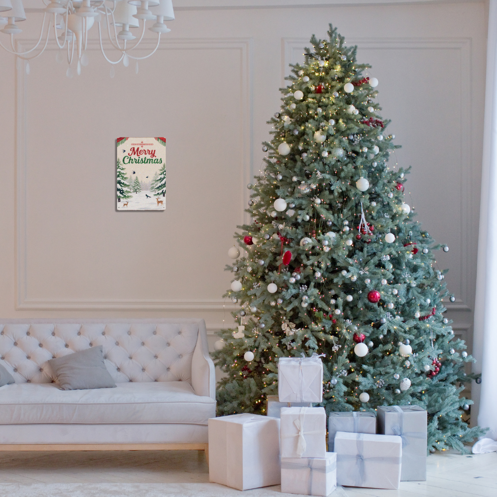 Merry Christmas – Retro Holiday Wall Decor