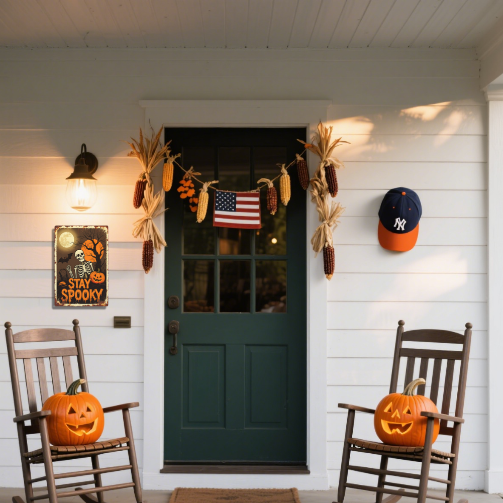 Stay Spooky Skeleton Pumpkin & Moon