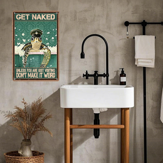 "Get Naked... Don't Make It Weird" Turtle