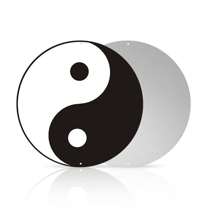 Yin Yang Round Tin Sign