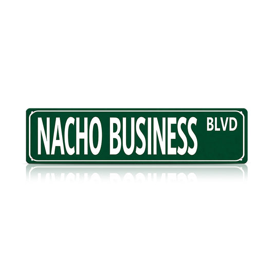 Funny Spanglish Vintage Wall Decor - Nacho Business.blvd
