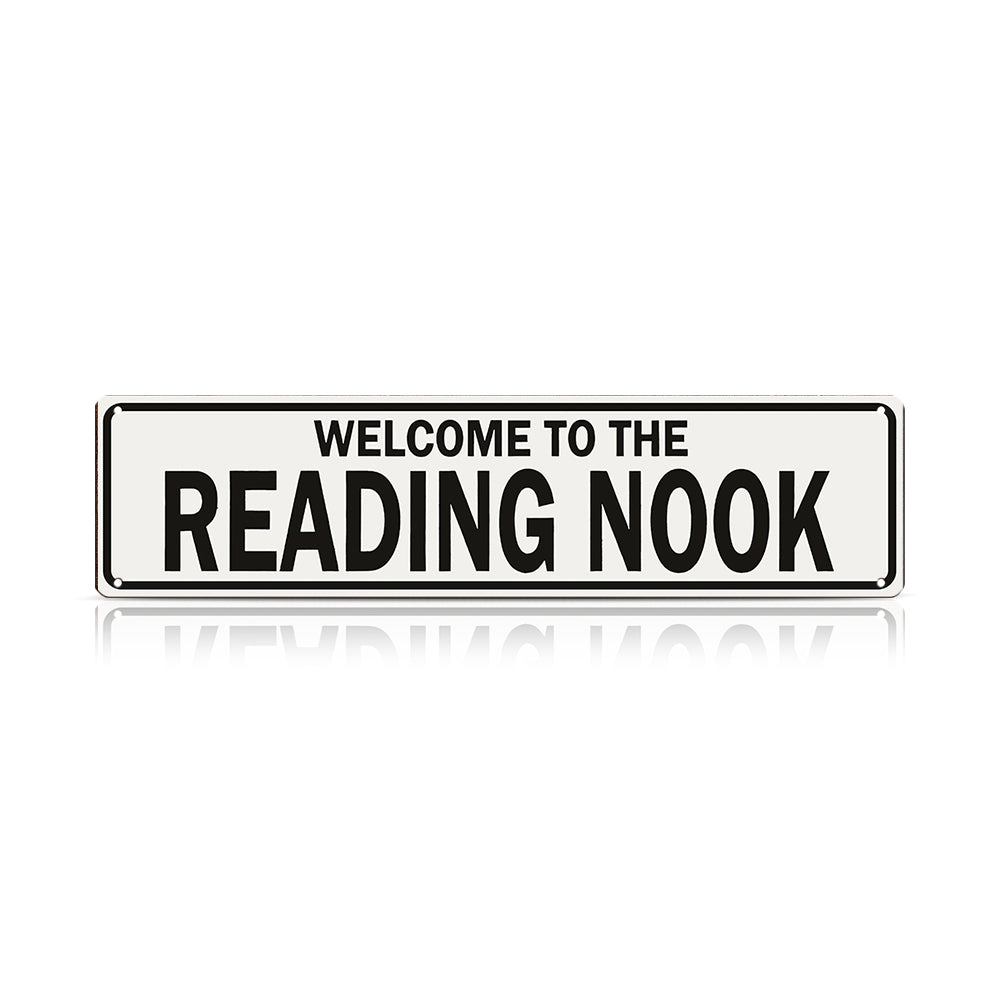 Welcome to the Reading Nook Metal Sign