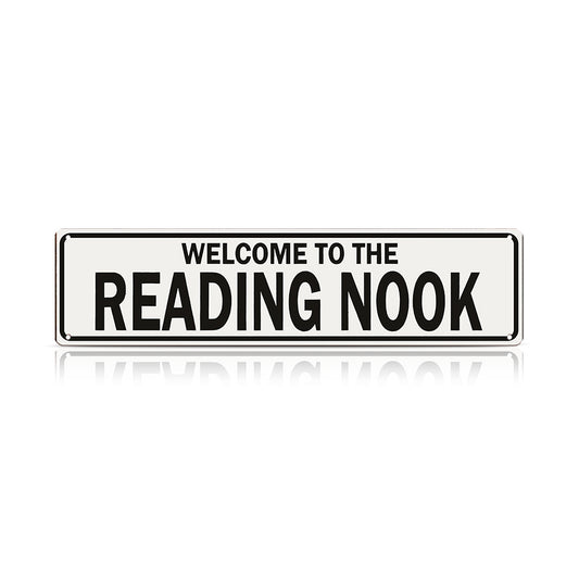 Welcome to the Reading Nook Metal Sign