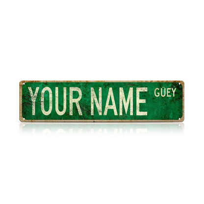Custom Funny Spanglish Vintage Wall Decor - YOUR NAME.Güey