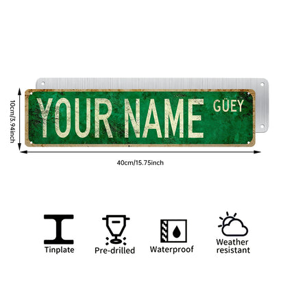 Custom Funny Spanglish Vintage Wall Decor - YOUR NAME.Güey