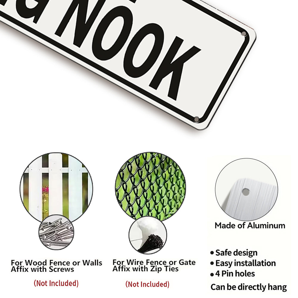 Welcome to the Reading Nook Metal Sign