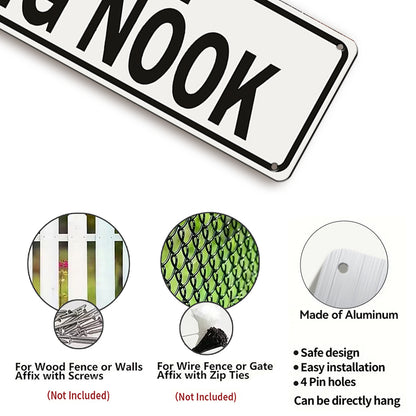 Welcome to the Reading Nook Metal Sign