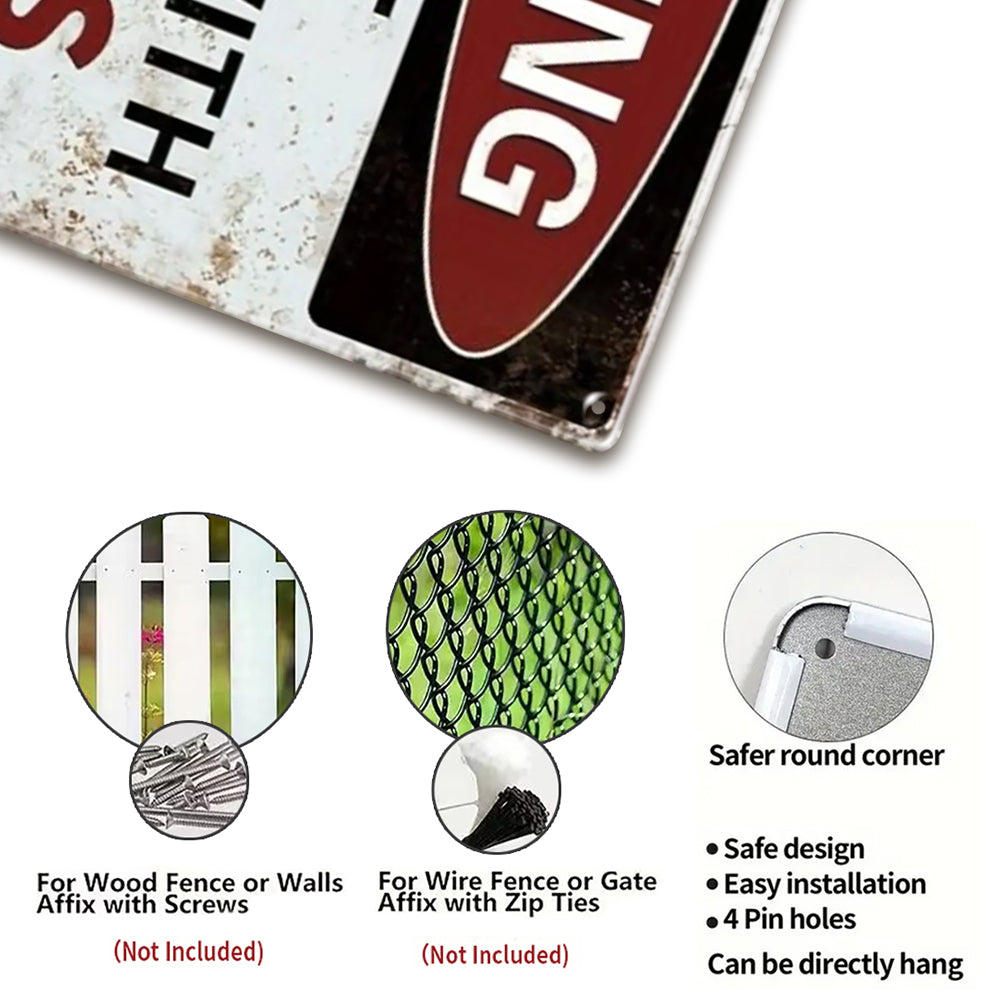 “Does Not Play Well With Liberals” or Custom Text Metal Sign