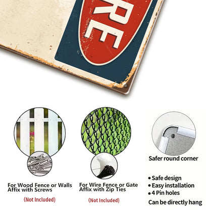 Custom “Beware of Your Name” Metal Sign