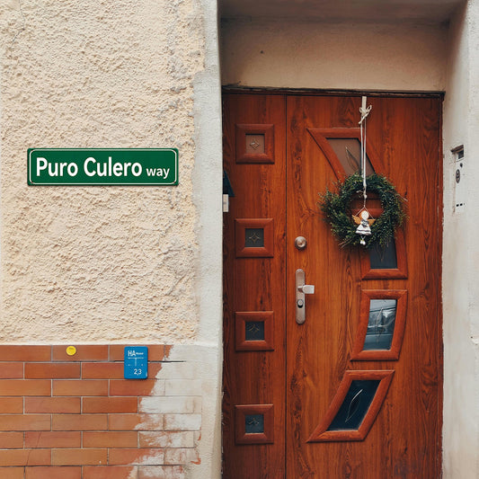 Funny Spanglish Vintage Wall Decor - Puro Culero.way