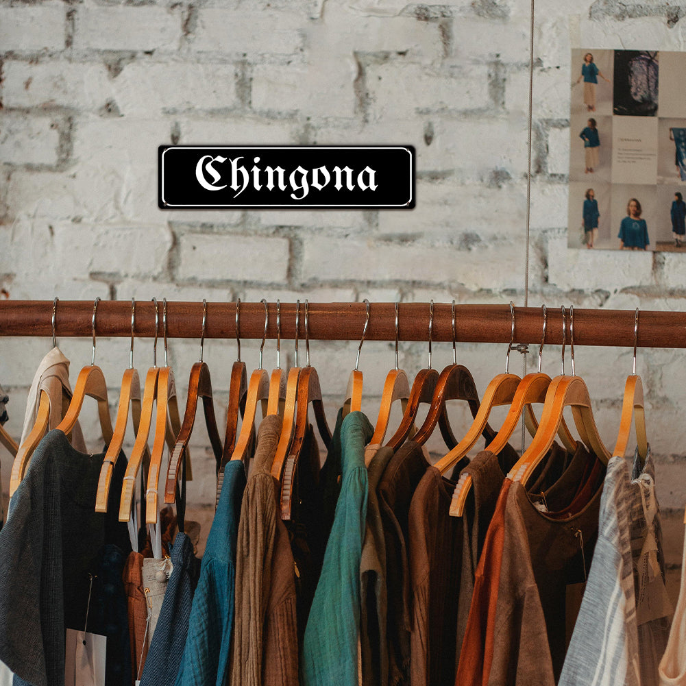 Chingona Metal Sign – Latina Empowerment Wall Decor