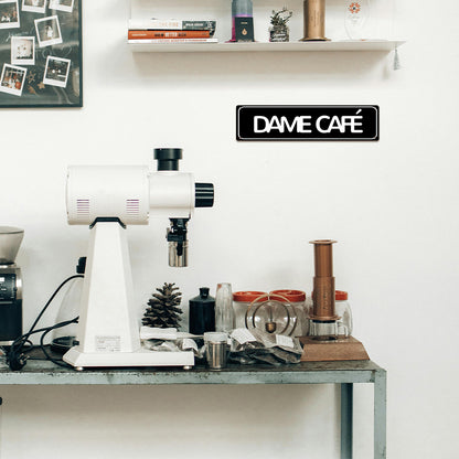 Dame Café Metal Sign – Funny Coffee Lover Wall Decor