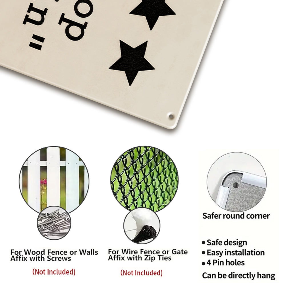 5 Star “Would Poop Here Again” Metal Sign