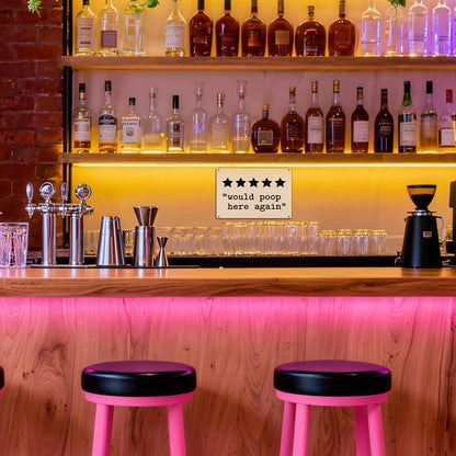 5 Star “Would Poop Here Again” Metal Sign