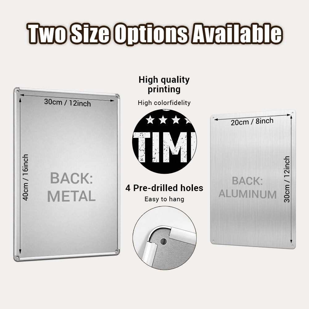 Mike Told You Metal Sign – Funny Garage Workshop Decor