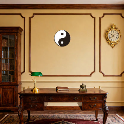 Yin Yang Round Tin Sign