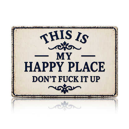 Funny Garden Fence & Patio Decor - This Is My Custom Text Don’t Fuck It Up