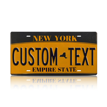 Custom New York License Plate Metal Sign - Go Knicks