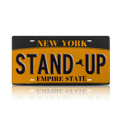Custom New York License Plate Metal Sign - Go Knicks
