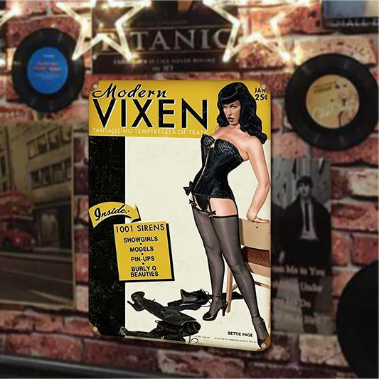 Bettie Page "Modern Vixen" Magazine Cover