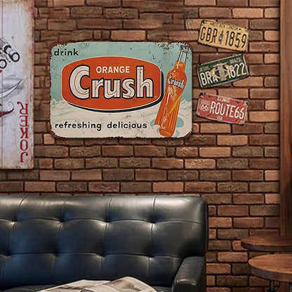 Vintage Orange Crush Soda "Refreshing Delicious"