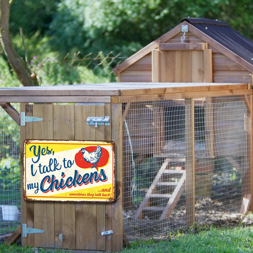 Yes, I Talk to My Chickens