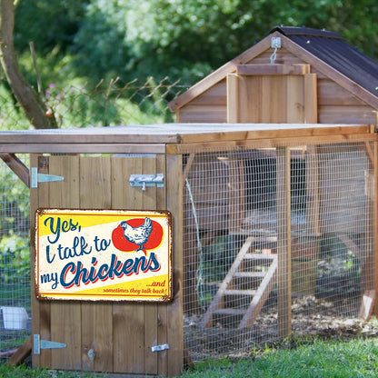 Yes, I Talk to My Chickens