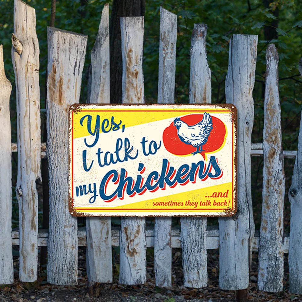 Yes, I Talk to My Chickens