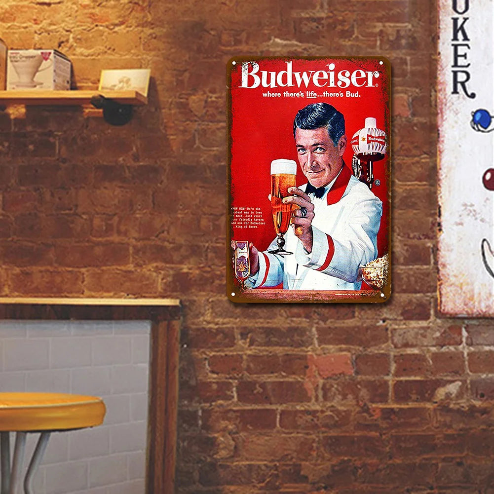 Vintage Budweiser "Where There's Life"