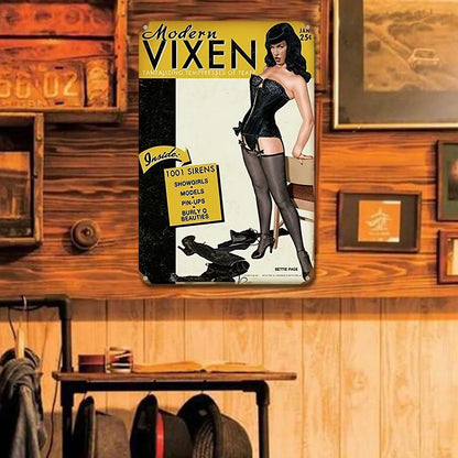 Bettie Page "Modern Vixen" Magazine Cover