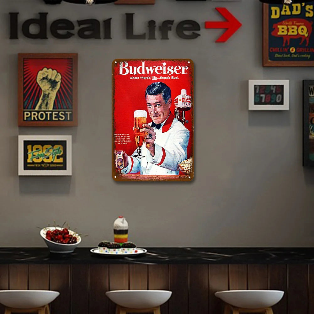 Vintage Budweiser "Where There's Life"